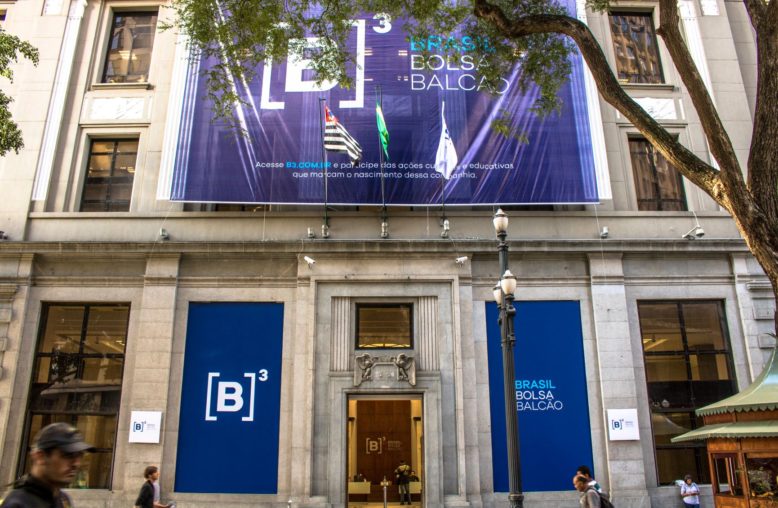 Fachada do prédio da B3