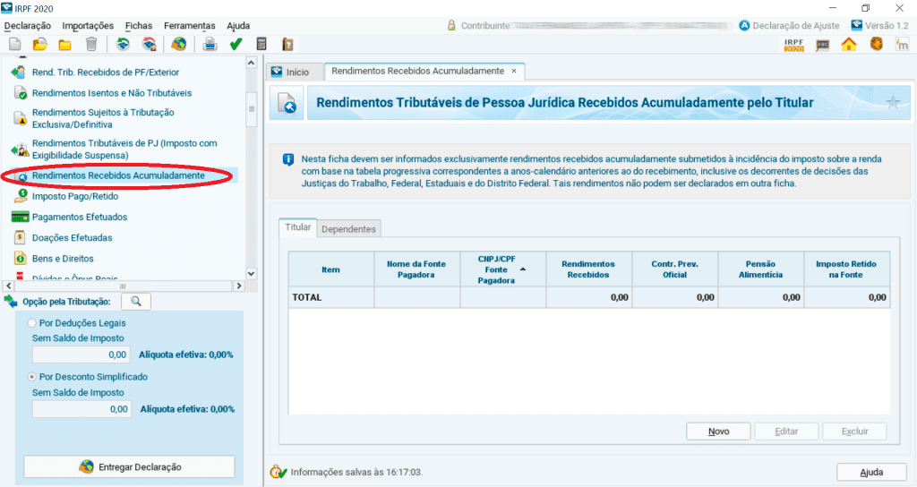 acumuladamente