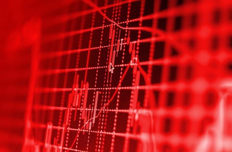 bolsa no vermelho