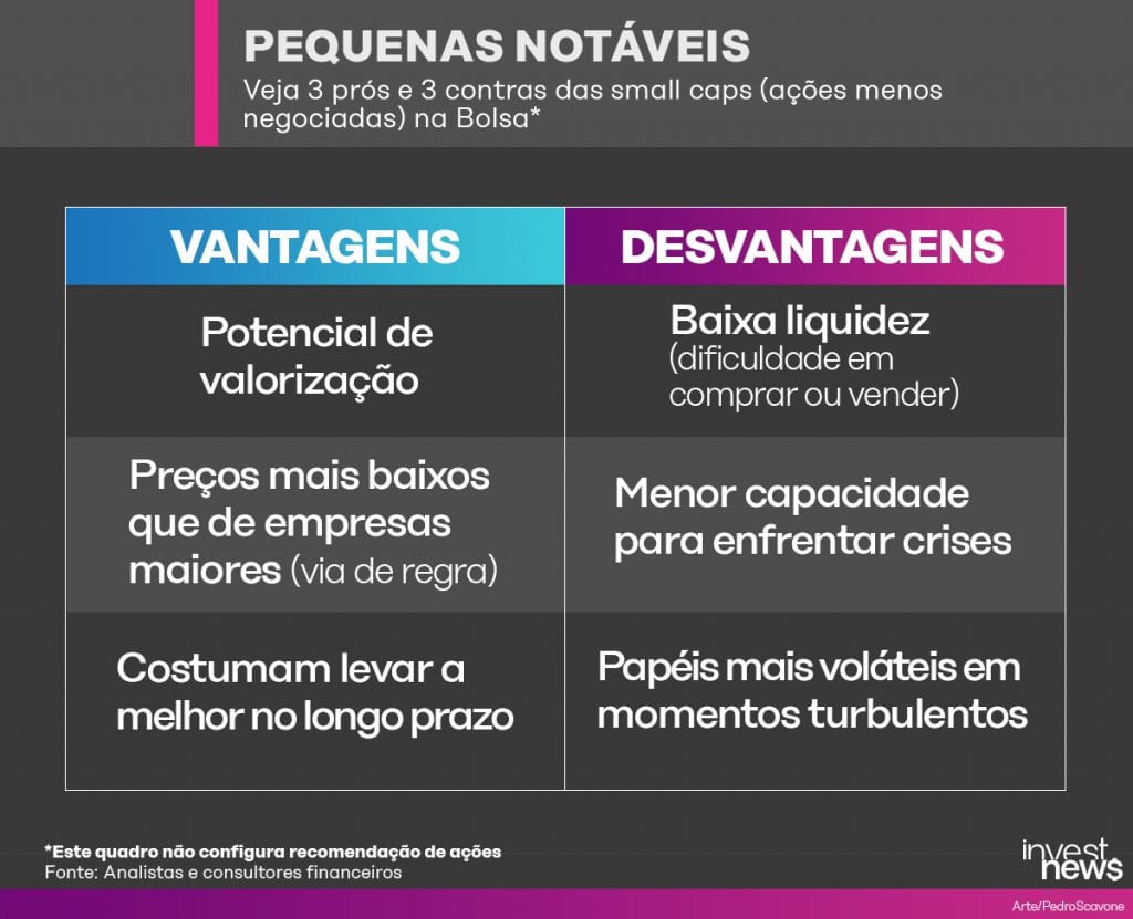 small caps ações