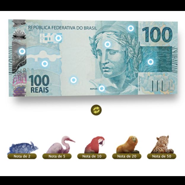 notas cédulas reais