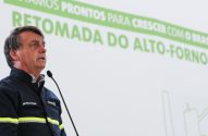 Presidente Jair Bolsonaro discursa em Ipatinga (Foto: Marcos Correa/PR)