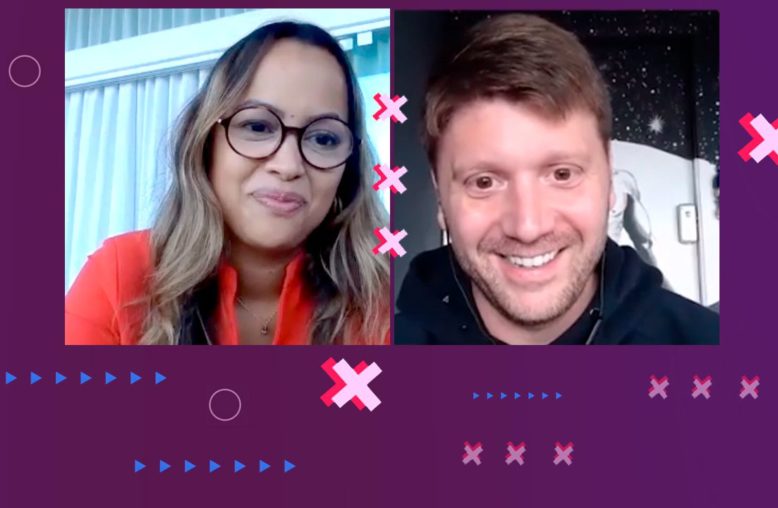 Camila Farani, jurada do Shark Tank, conversa com Daniel Zokerman