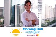 José Falcão Castro da Easyinvest apresenta "Morning Call". Homem sorrindo com braços cruzados e fundo urbano.