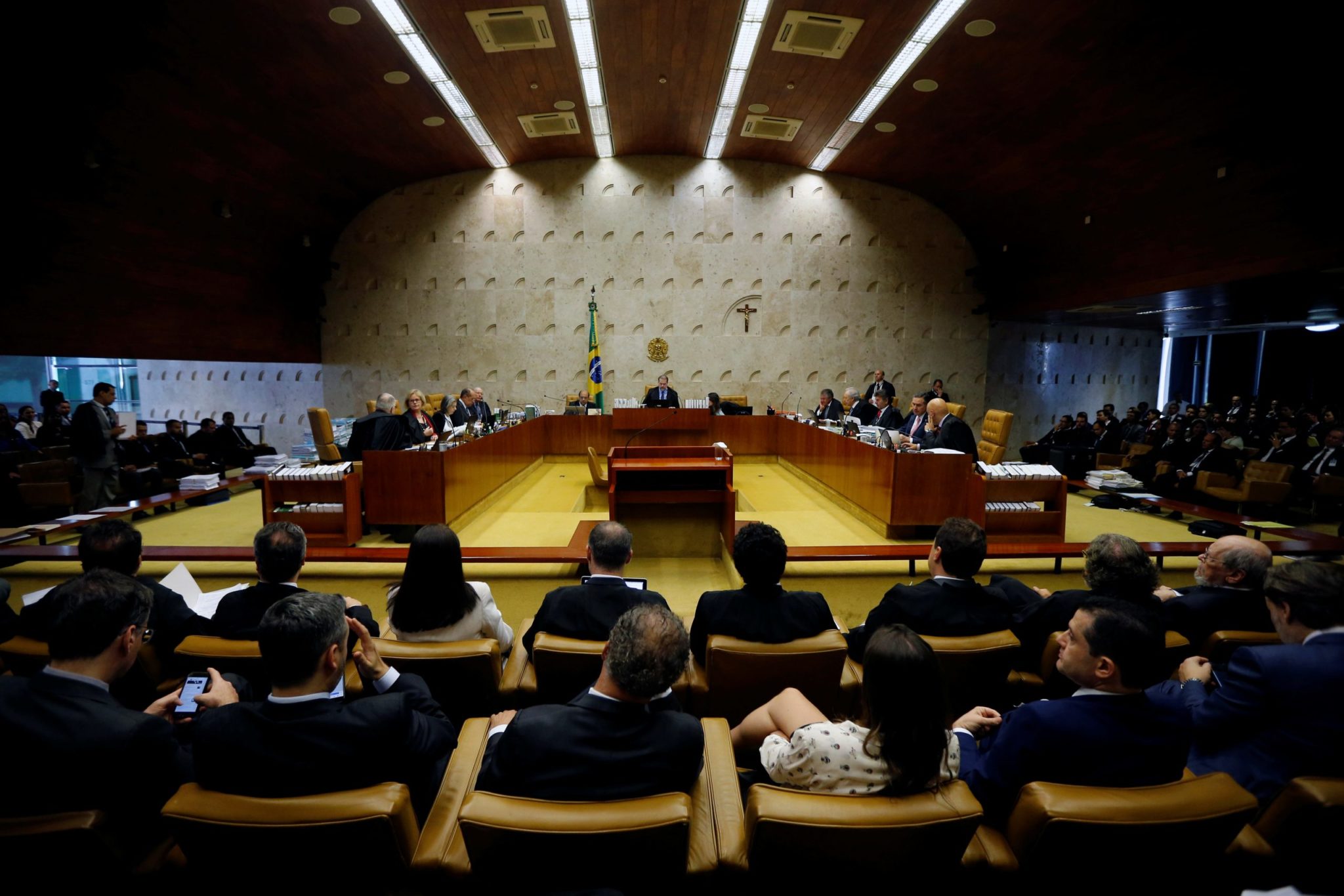 Vista do plenário do STF durante sessão