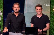 Dois homens sorrindo para a câmera em estúdio, com laptop em uma mesa e logo 'invest news' visível.