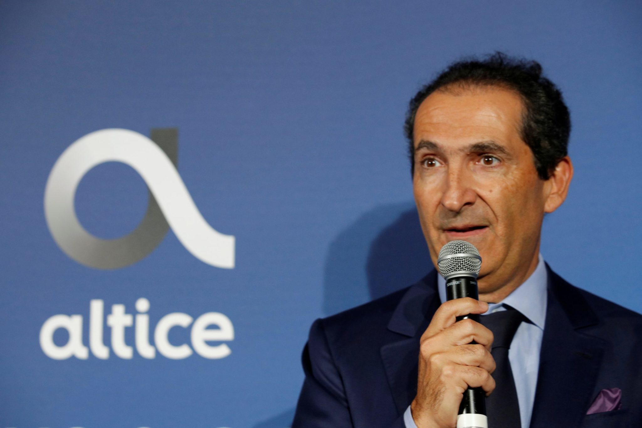 Patrick Drahi, em evento em Paris