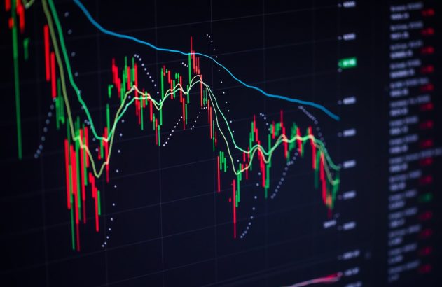 gráfico do mercado financeiro