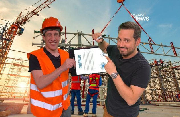 samy e dony num canteiro de obras