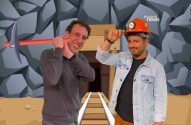 samy dana e dony de nuccio em arte que remete a mineração