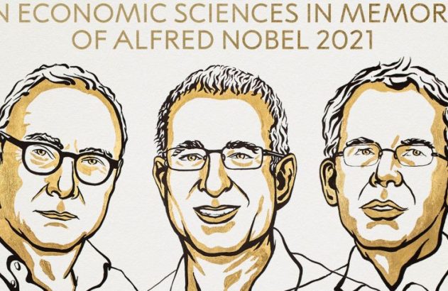 Laureados do Prêmio Nobel de Ciências Econômicas em Memória de Alfred Nobel 2021.