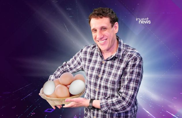 samy dana com uma cesta de ovos