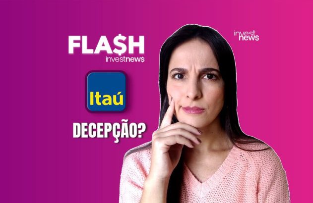 Mulher com expressão confusa ao lado do logo Itaú e da pergunta "DECEPÇÃO?".