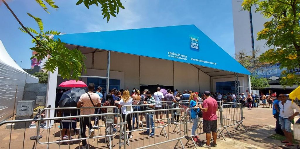 Feirão Limpa Nome da Serasa em São Paulo, em foto de arquivo (Foto: Divulgação)