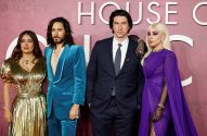 Salma Hayek, Jared Leto, Adam Driver e Lady Gaga posam na estreia de "House of Gucci".