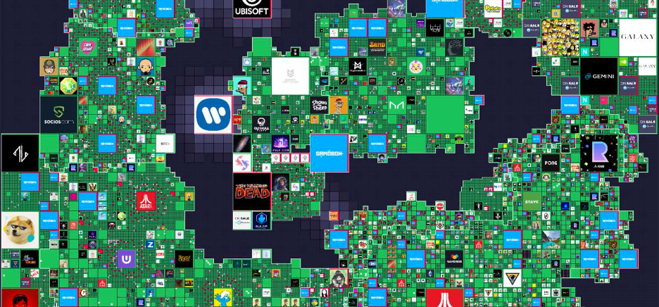ilustração do mapa the sandbox