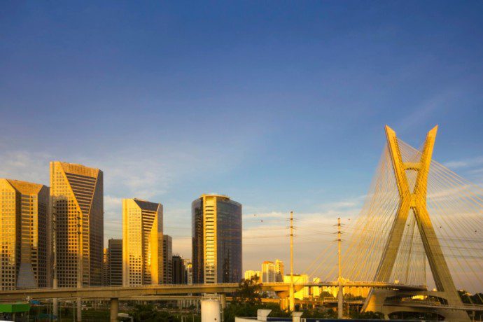 Vista de parte da cidade de São Paulo