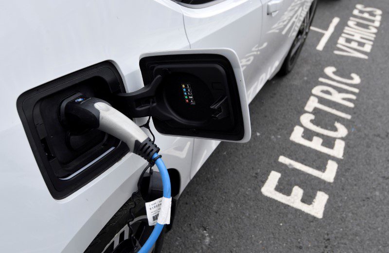 Ponto de recarga de veículos elétricos em Londres, Reino Unido