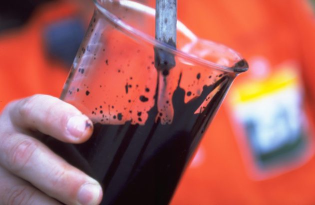 amostra de óleo da Petrobras