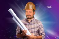 Dony De Nuccio com capacete de reforma em house flipping