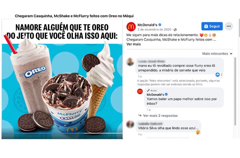 Propaganda de 2020 nas redes sociais do McDonald's (Imagem: Reprodução)