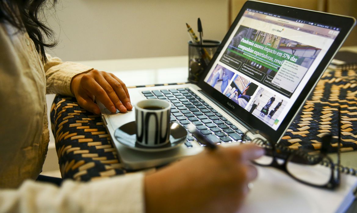 Teletrabalho, home office ou trabalho remoto. (Foto: Marcelo Camargo/Agência Brasil)