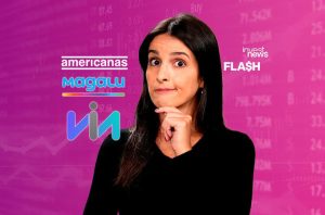 capa de programa do Youtube sobre balanço de Magazine Luiza, Via e Americanas