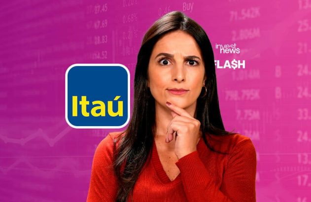 fabiana ortega, apresentadora do investnews, com o dedo no queixo
