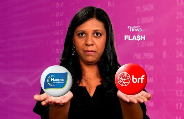 tatiana santiago, apresentadora do investnews, com as mãos estendidas