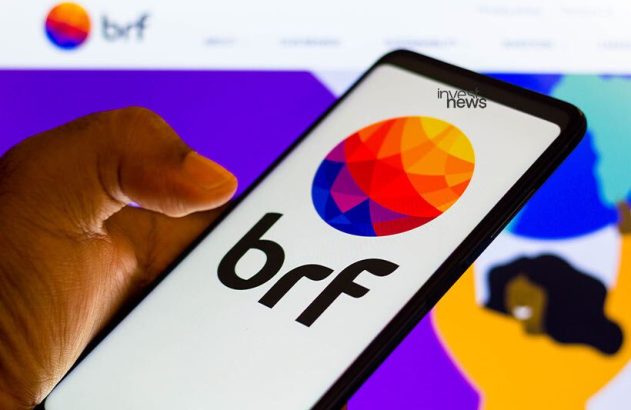 Logo da BRF em tela de celular