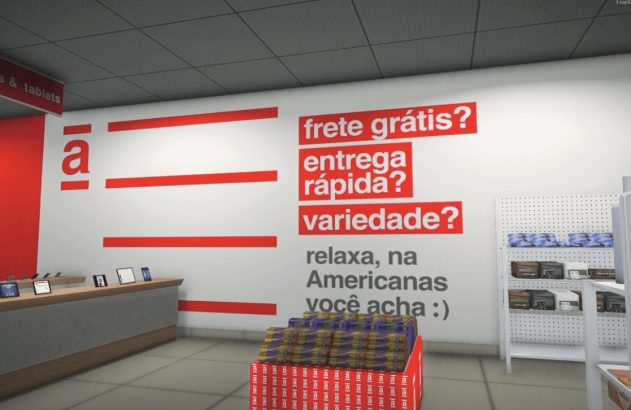 Loja da Americanas no metaverso. (Foto: Divulgação)