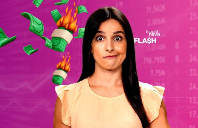 fabiana ortega, apresentadora do investnews, fazendo careta