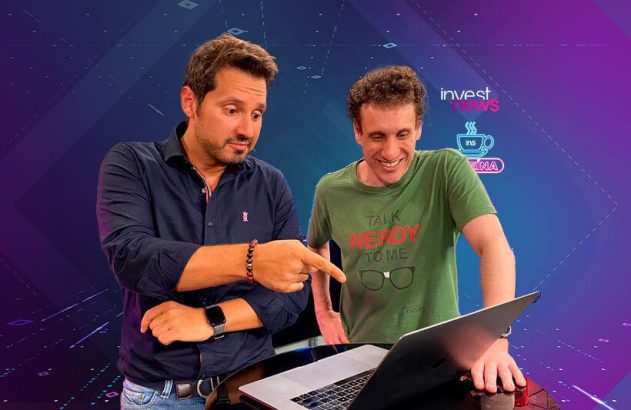 Dony De Nuccio e Samy Dana co computador