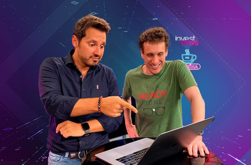 Dony De Nuccio e Samy Dana co computador