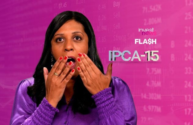 tatiana santiago, apresentadora do investnews, com as mãos no rosto