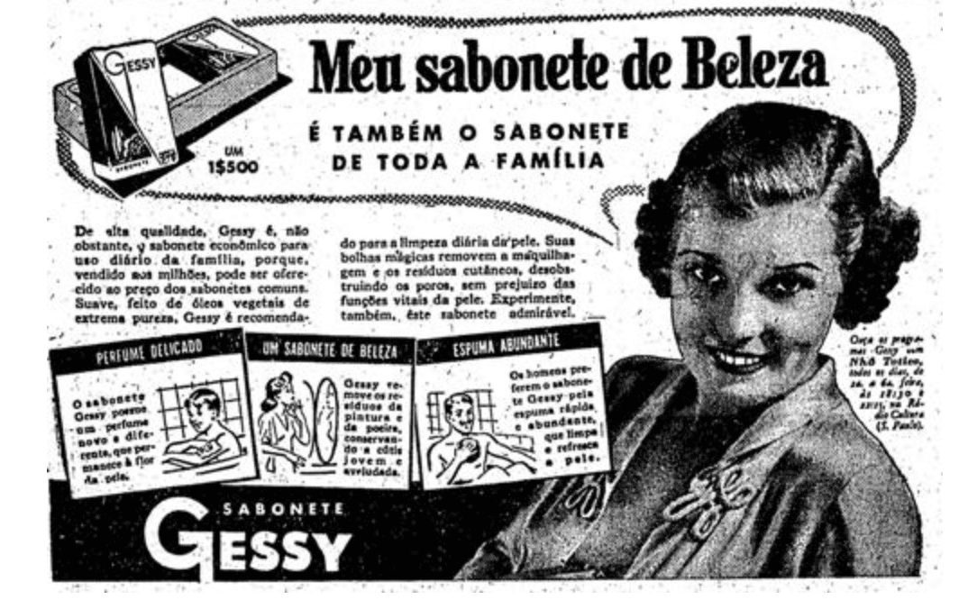 sabonete GESSY volta ao mercado