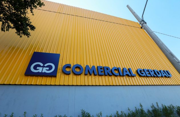 lettering e logotipo da Gerdau, empresa siderúrgica
