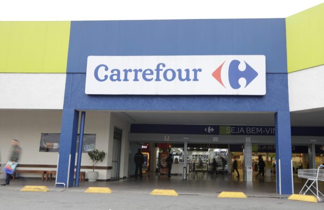 Visão geral de supermercado Carrefour em São Paulo