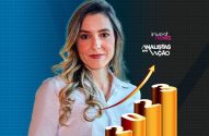 Mulher analista com gráfico de crescimento para 2023 e logo "Analistas em Ação".