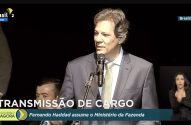 Haddad durante cerimônia de posse como ministro da Fazenda