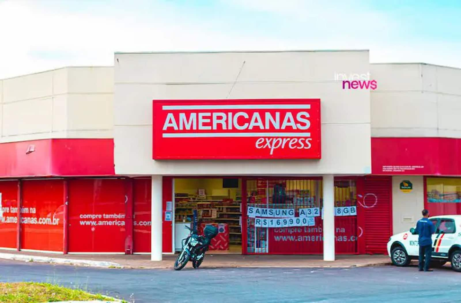 Fachada de uma Lojas Americanas