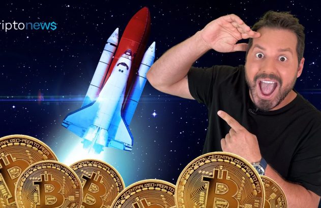 Dony De Nuccio com um foguete