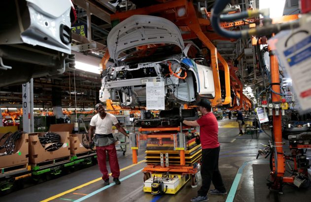 Linha de montagem da General Motors