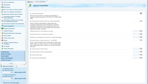 Tela de software de IR. Seção 'Imposto Pago/Retido' exibe campos para inserir ou visualizar pagamentos de imposto.