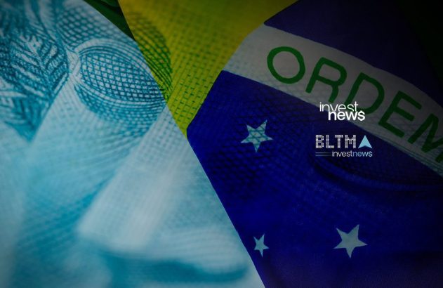 Cédula de Real e parte da bandeira do Brasil com a palavra "ORDEM".