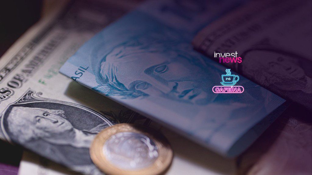 Nota de dólares e reais.