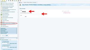 Tela de software de declaração fiscal exibindo formulário para 'Nova Doação a Partidos Políticos e Candidatos'.