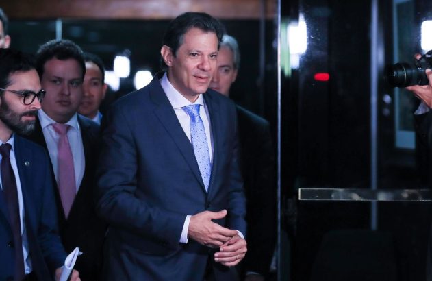 Brasília (DF) 30/03/2023 Ministro da Fazenda, Fernando Haddad, no Senado para reunião com Presidente do Senado, Rodrigo Pacheco e líderes de partido. (Lula Marques/ Agência Brasil)