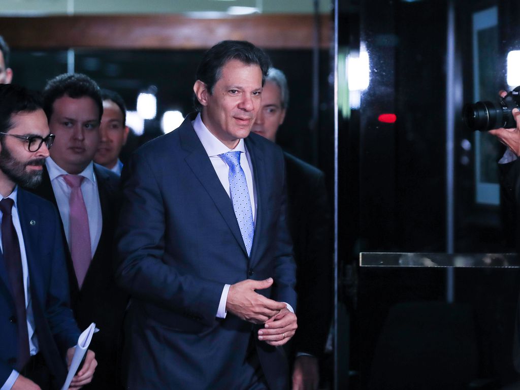 Brasília (DF) 30/03/2023 Ministro da Fazenda, Fernando Haddad, no Senado para reunião com Presidente do Senado, Rodrigo Pacheco e líderes de partido. (Lula Marques/ Agência Brasil)