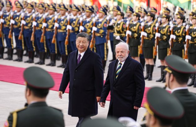 Lula em Pequim durante visita à Xi Jinping